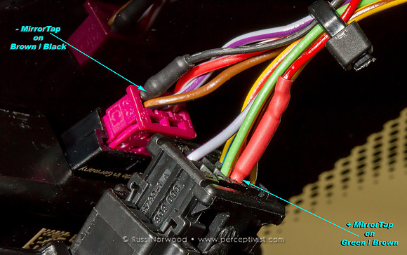 BMW440I Valentine V1 Wiring Harness Detail